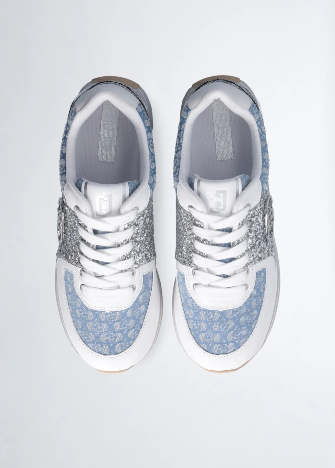 Liu Jo Zapatillas con brillos y monograma-Mujer Sneakers