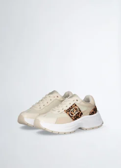 Liu Jo Zapatillas con detalles de piel de pelo-Mujer Sneakers