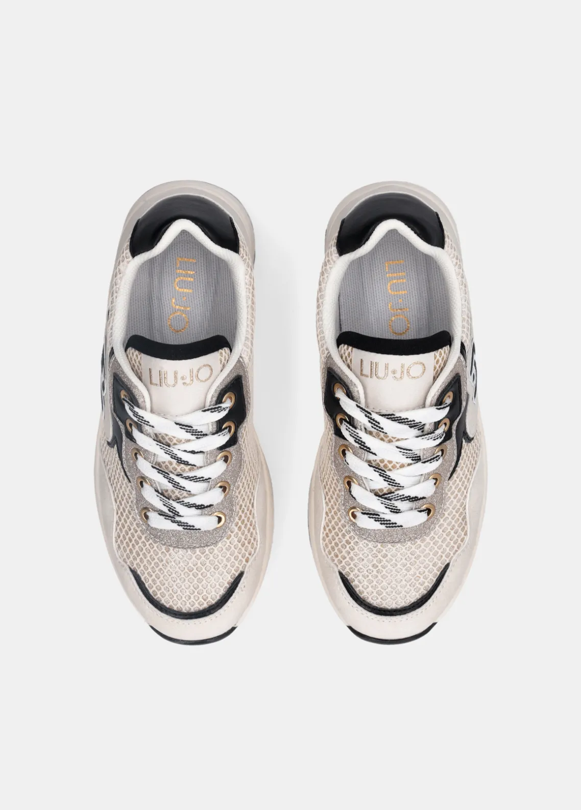 Liu Jo Zapatillas con malla brillante- Zapatos