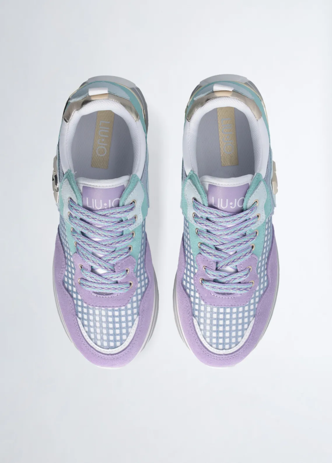 Liu Jo Zapatillas de ante y malla con plataforma-Mujer Sneakers