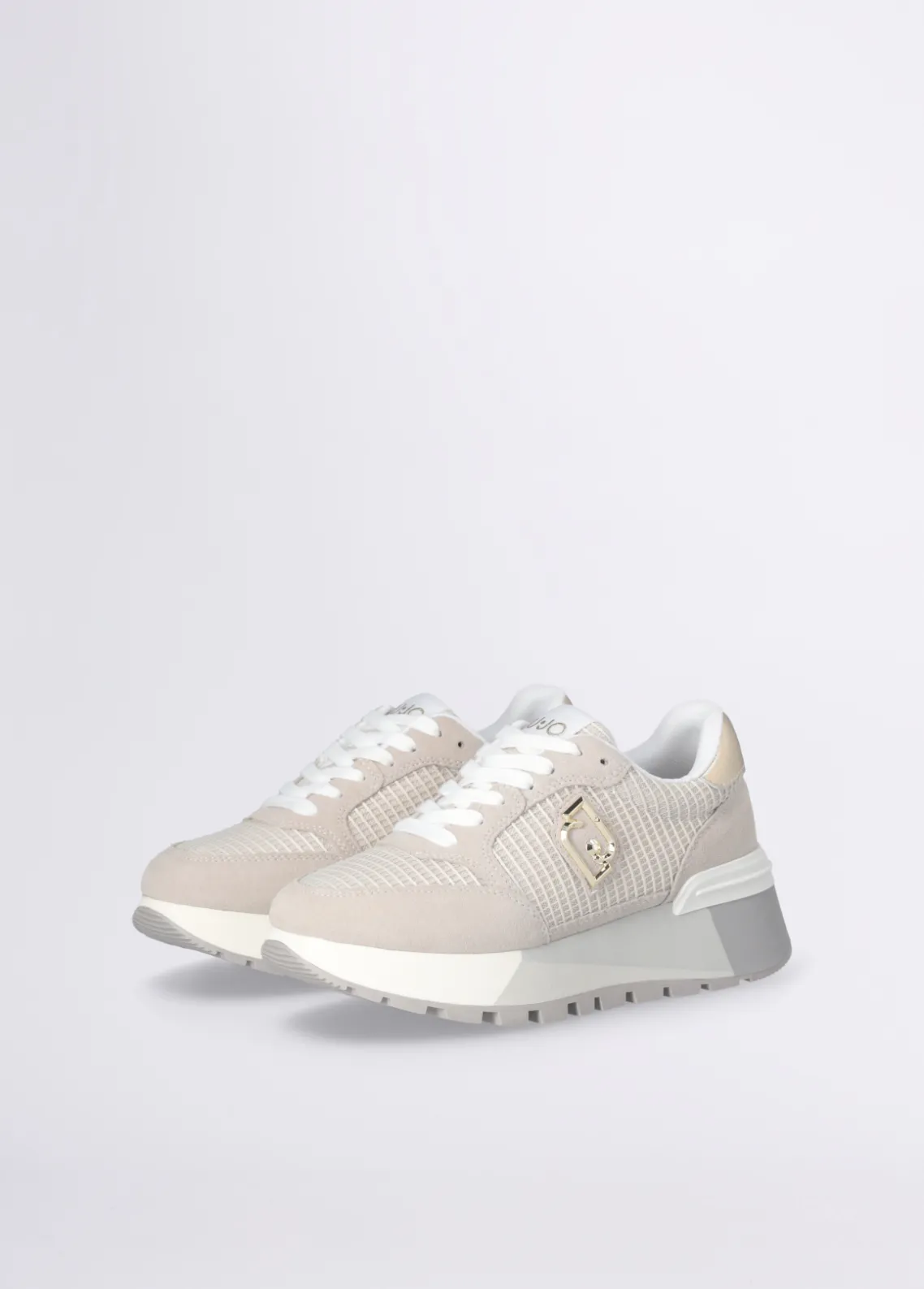 Liu Jo Zapatillas de ante y malla con plataforma-Mujer Sneakers