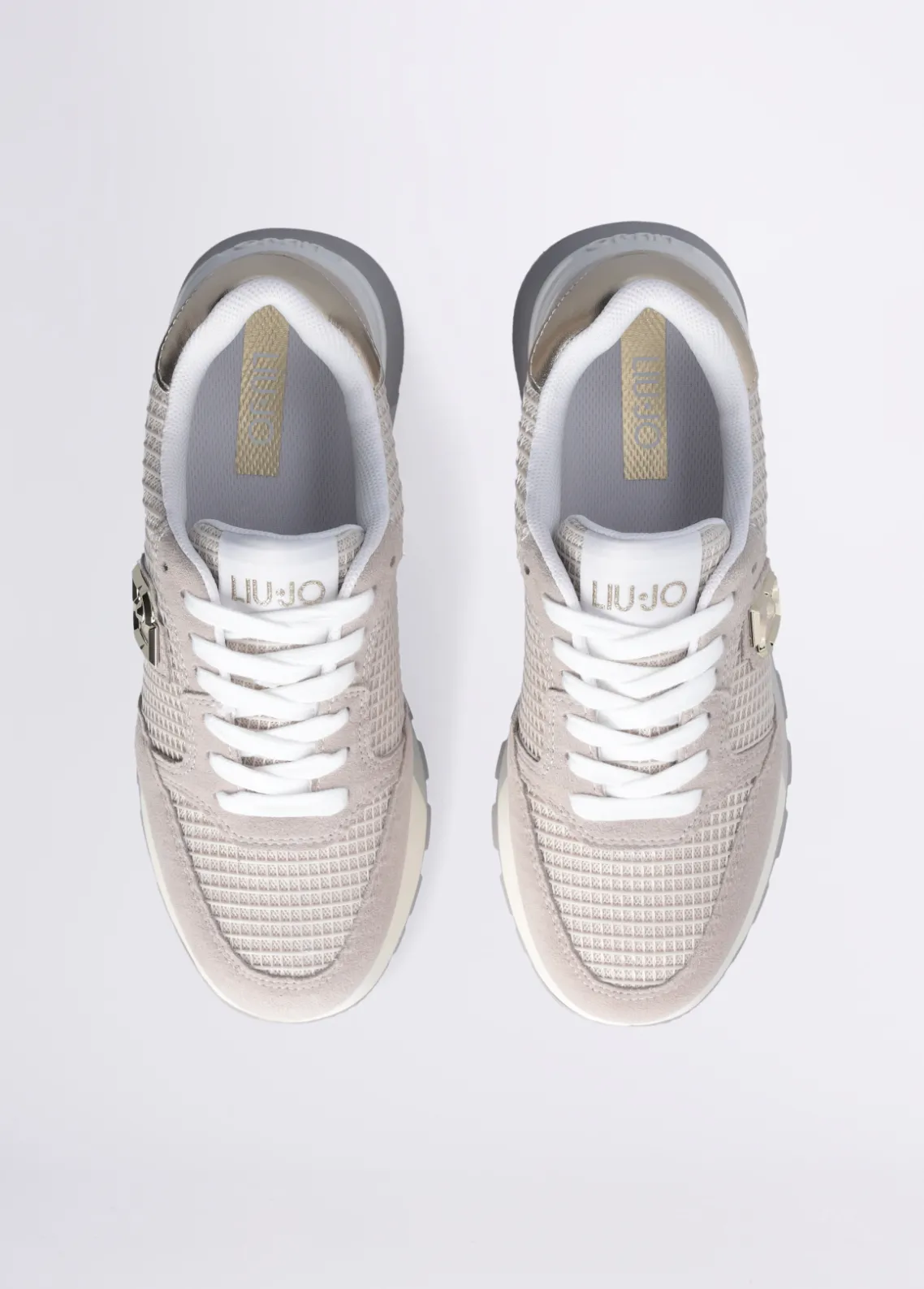 Liu Jo Zapatillas de ante y malla con plataforma-Mujer Sneakers