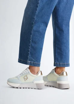 Liu Jo Zapatillas de ante y malla con plataforma-Mujer Sneakers