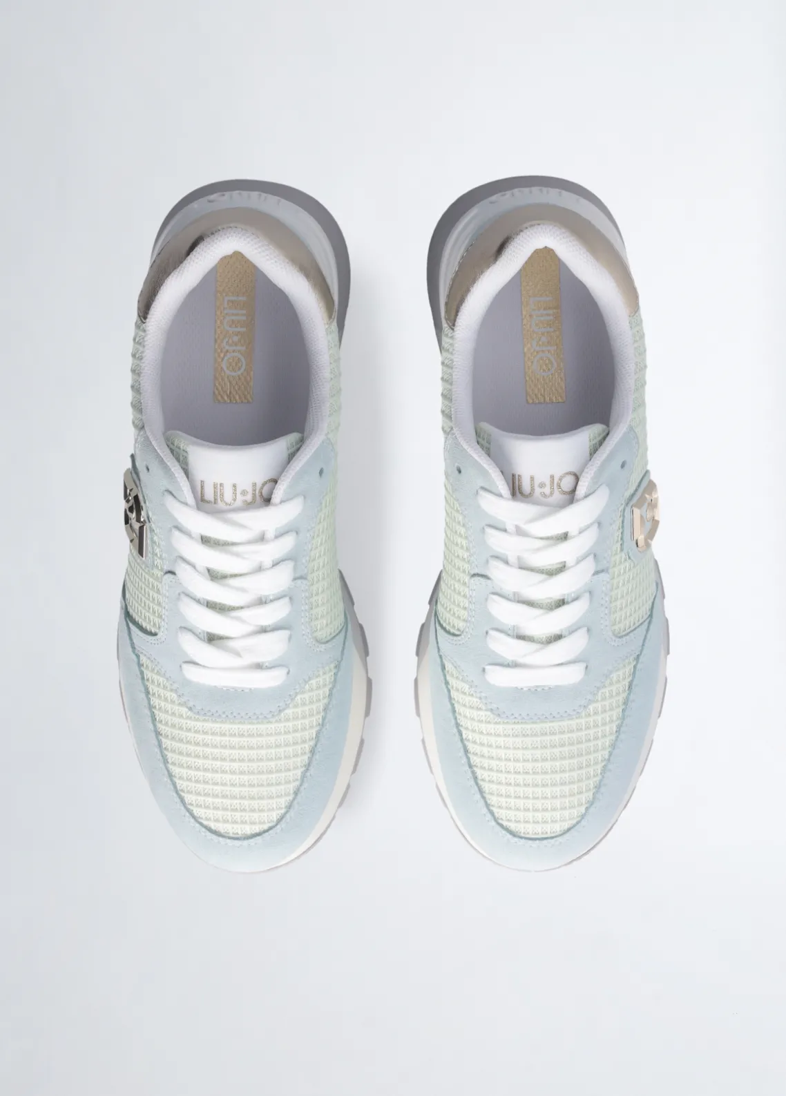 Liu Jo Zapatillas de ante y malla con plataforma-Mujer Sneakers