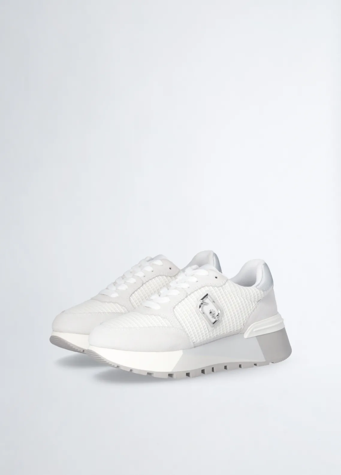 Liu Jo Zapatillas de ante y malla con plataforma-Mujer Sneakers
