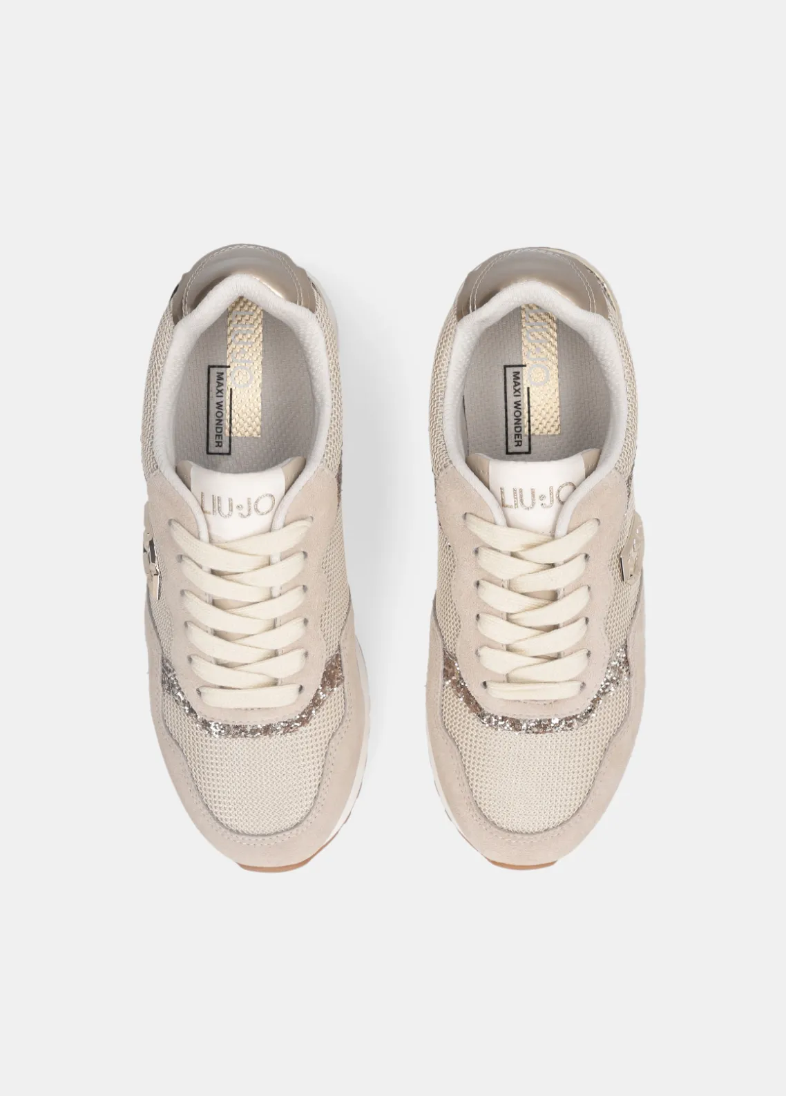 Liu Jo Zapatillas de brillos y malla-Mujer Sneakers