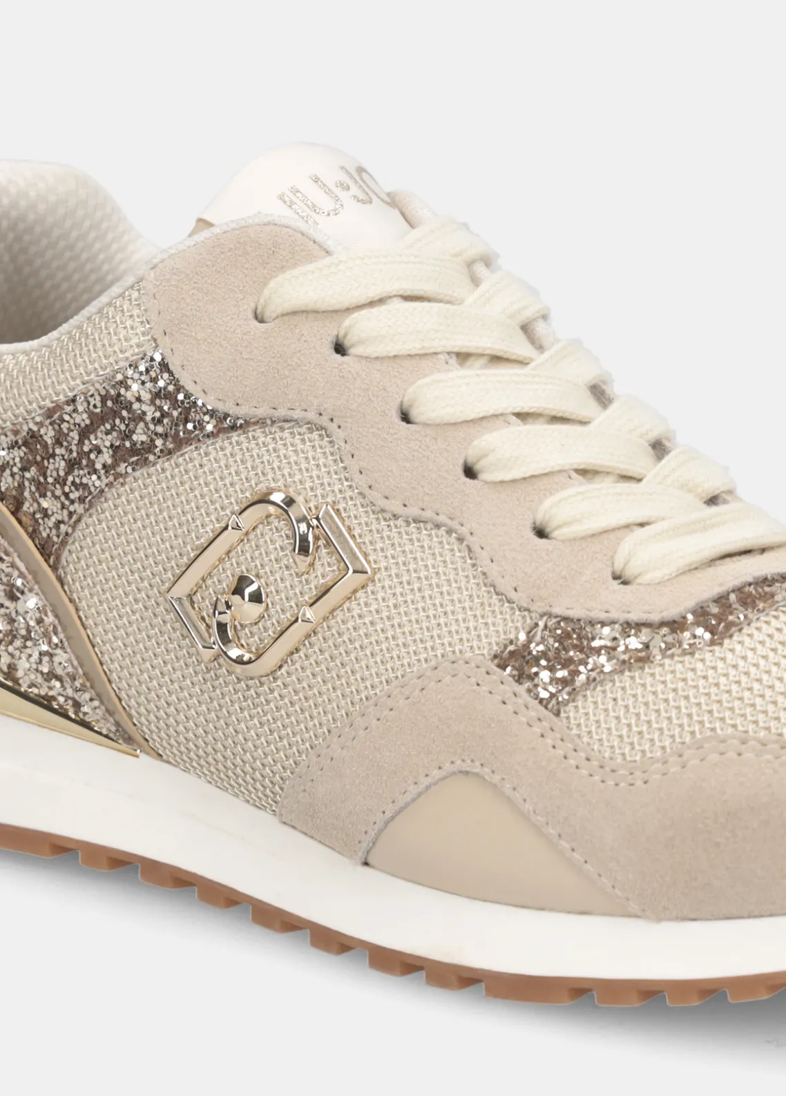 Liu Jo Zapatillas de brillos y malla-Mujer Sneakers