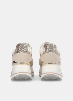 Liu Jo Zapatillas de brillos y nailon con plataforma alta-Mujer Sneakers