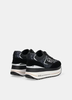 Liu Jo Zapatillas de brillos y nailon con plataforma alta-Mujer Sneakers