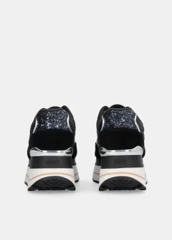 Liu Jo Zapatillas de brillos y nailon con plataforma alta-Mujer Sneakers