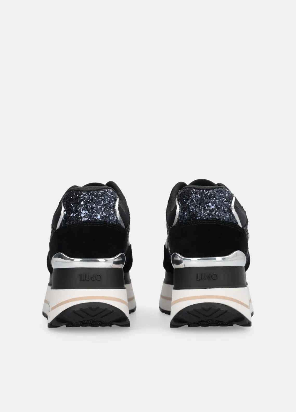 Liu Jo Zapatillas de brillos y nailon con plataforma alta-Mujer Sneakers