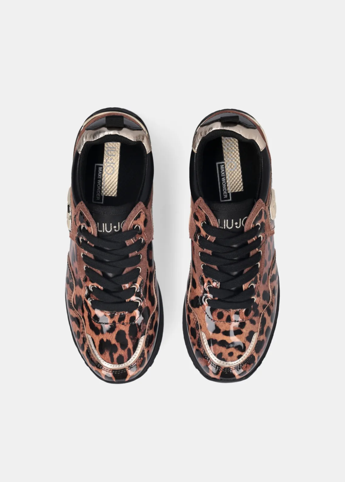 Liu Jo Zapatillas de charol con estampado animal y plataforma-Mujer Sneakers