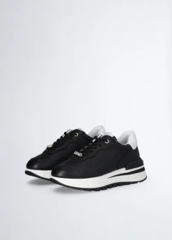Liu Jo Zapatillas de piel con logotipo perforado-Mujer Sneakers