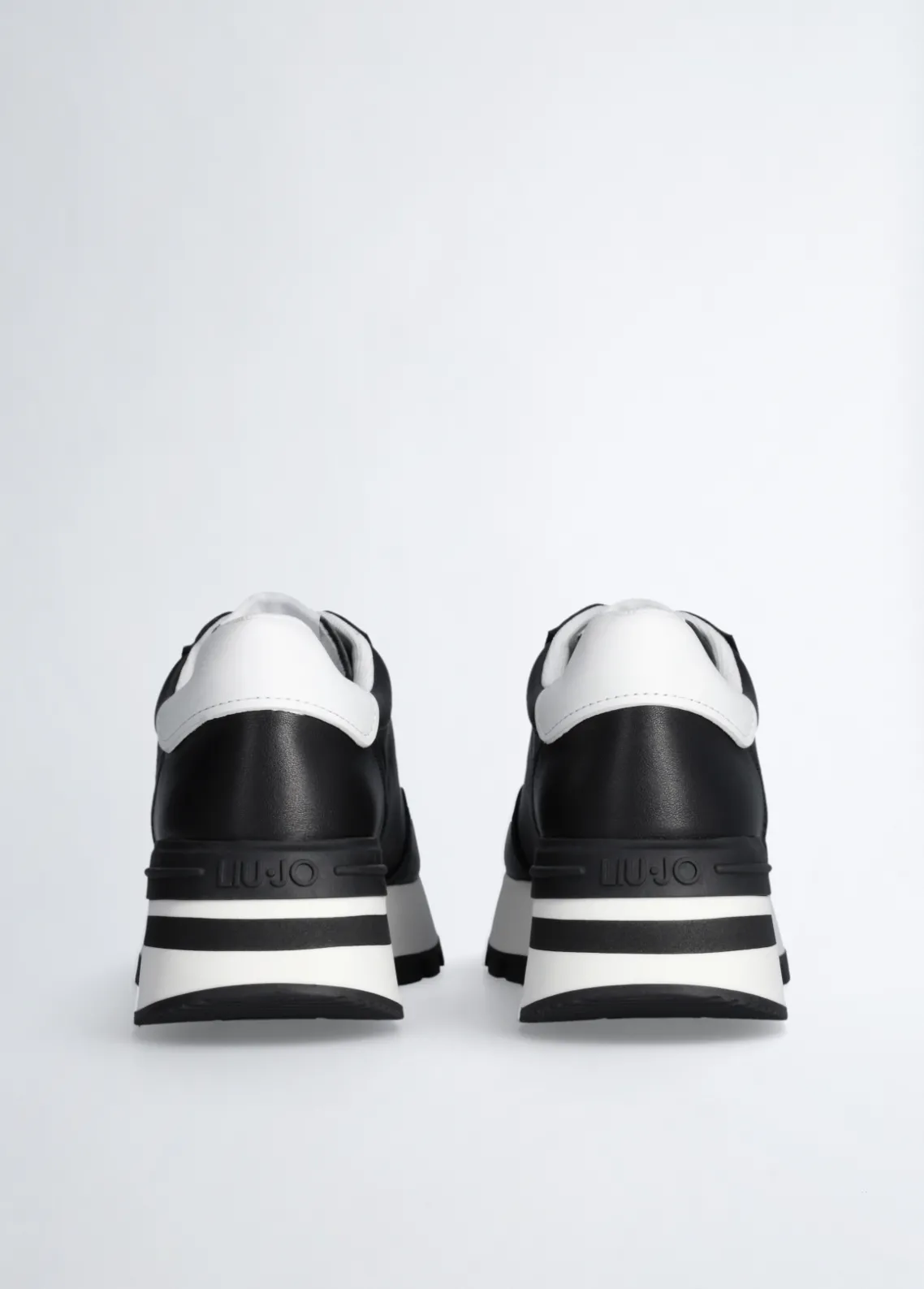 Liu Jo Zapatillas de piel con logotipo perforado-Mujer Sneakers