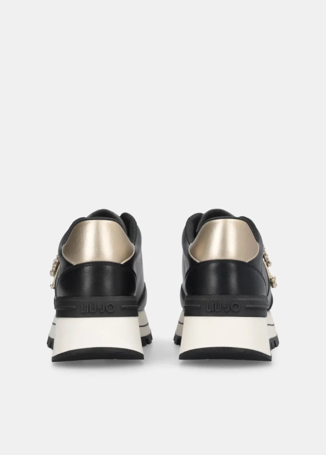 Liu Jo Zapatillas de piel con logotipo decorativo-Mujer Sneakers