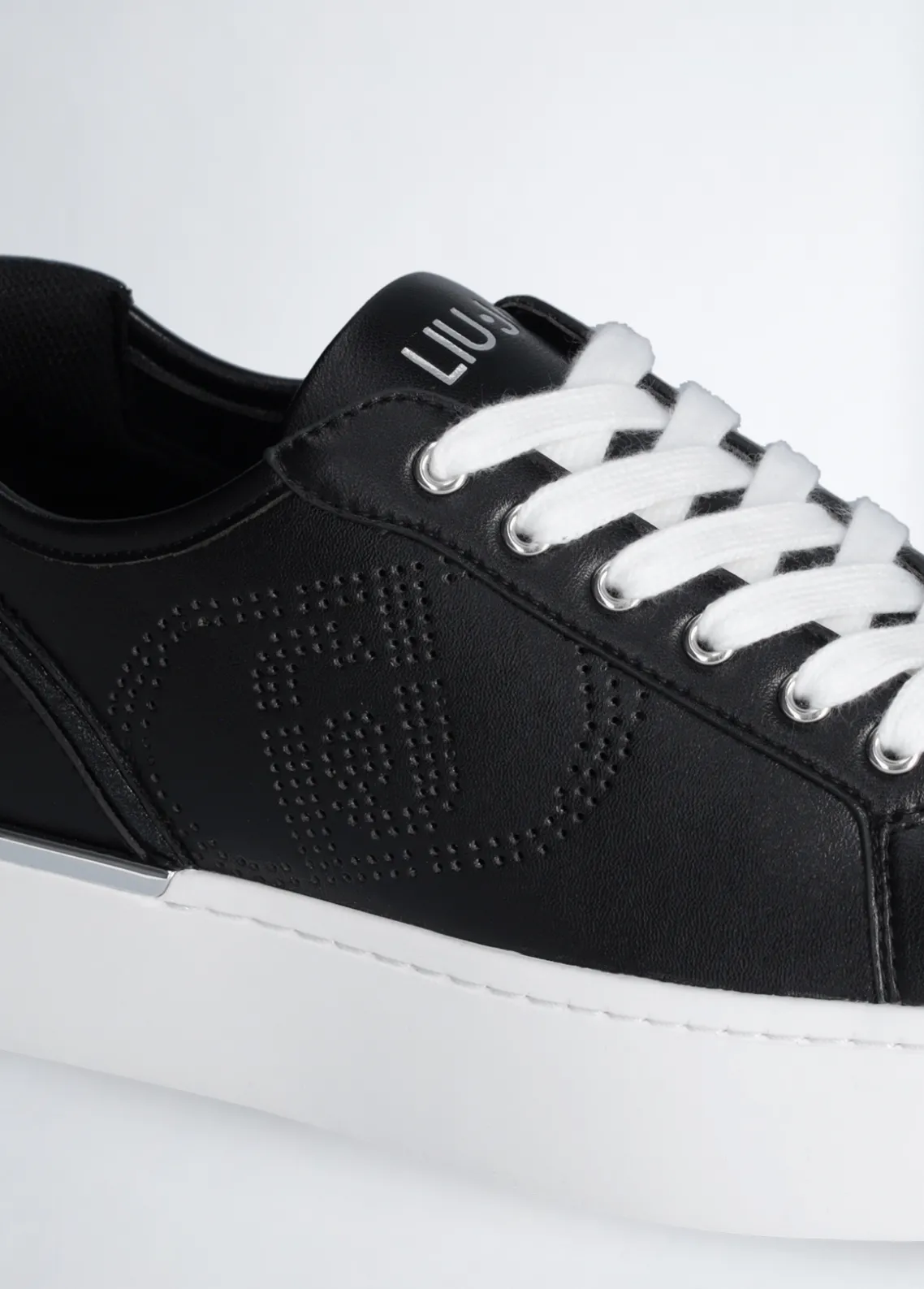 Liu Jo Zapatillas de piel con logotipo perforado-Mujer Sneakers