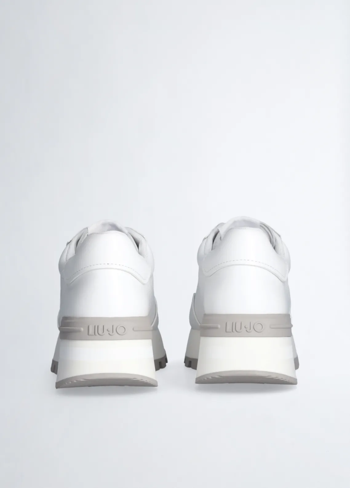Liu Jo Zapatillas de piel con logotipo perforado-Mujer Sneakers