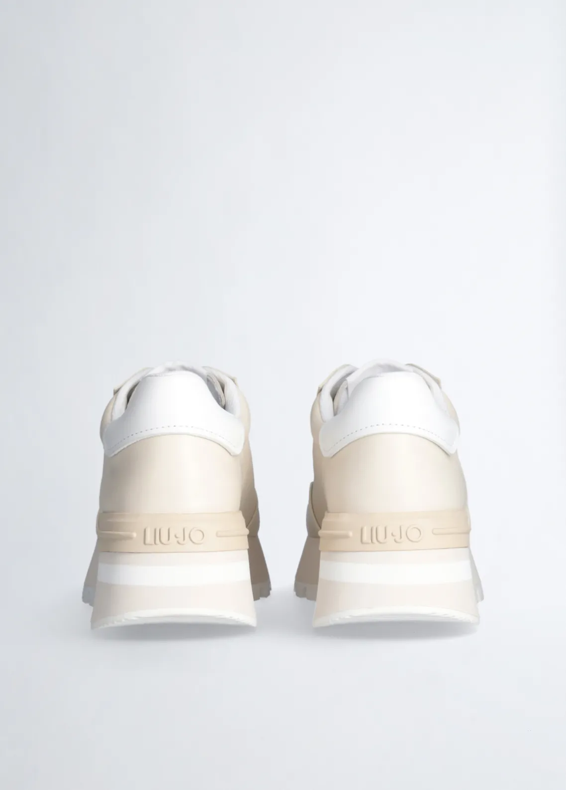 Liu Jo Zapatillas de piel con logotipo perforado-Mujer Sneakers