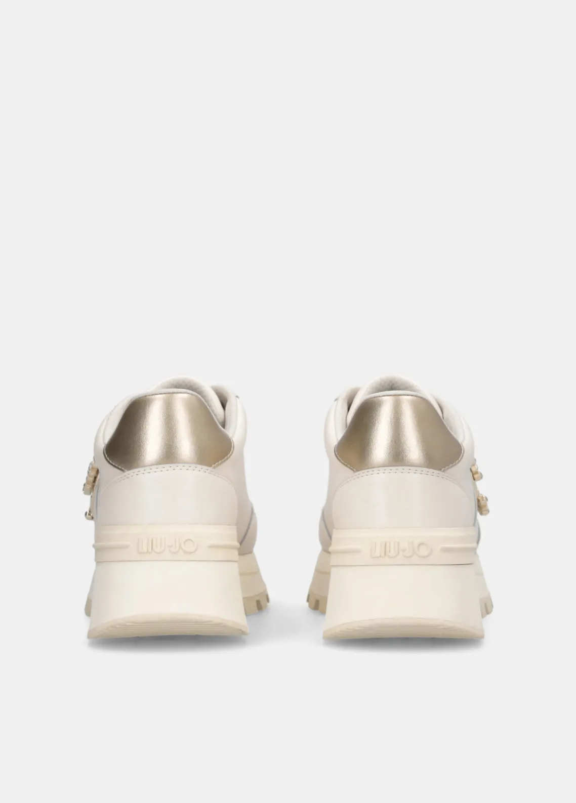 Liu Jo Zapatillas de piel con logotipo decorativo-Mujer Sneakers