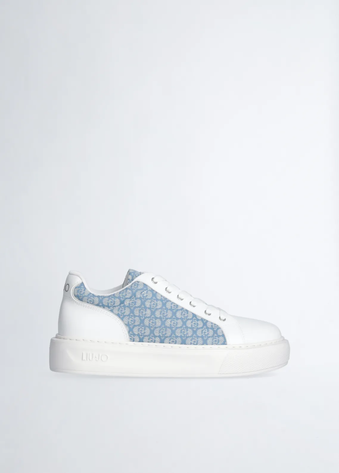 Liu Jo Zapatillas de piel con monograma-Mujer Sneakers