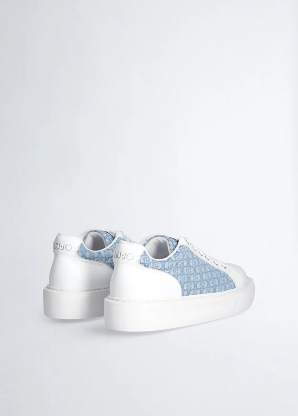Liu Jo Zapatillas de piel con monograma-Mujer Sneakers