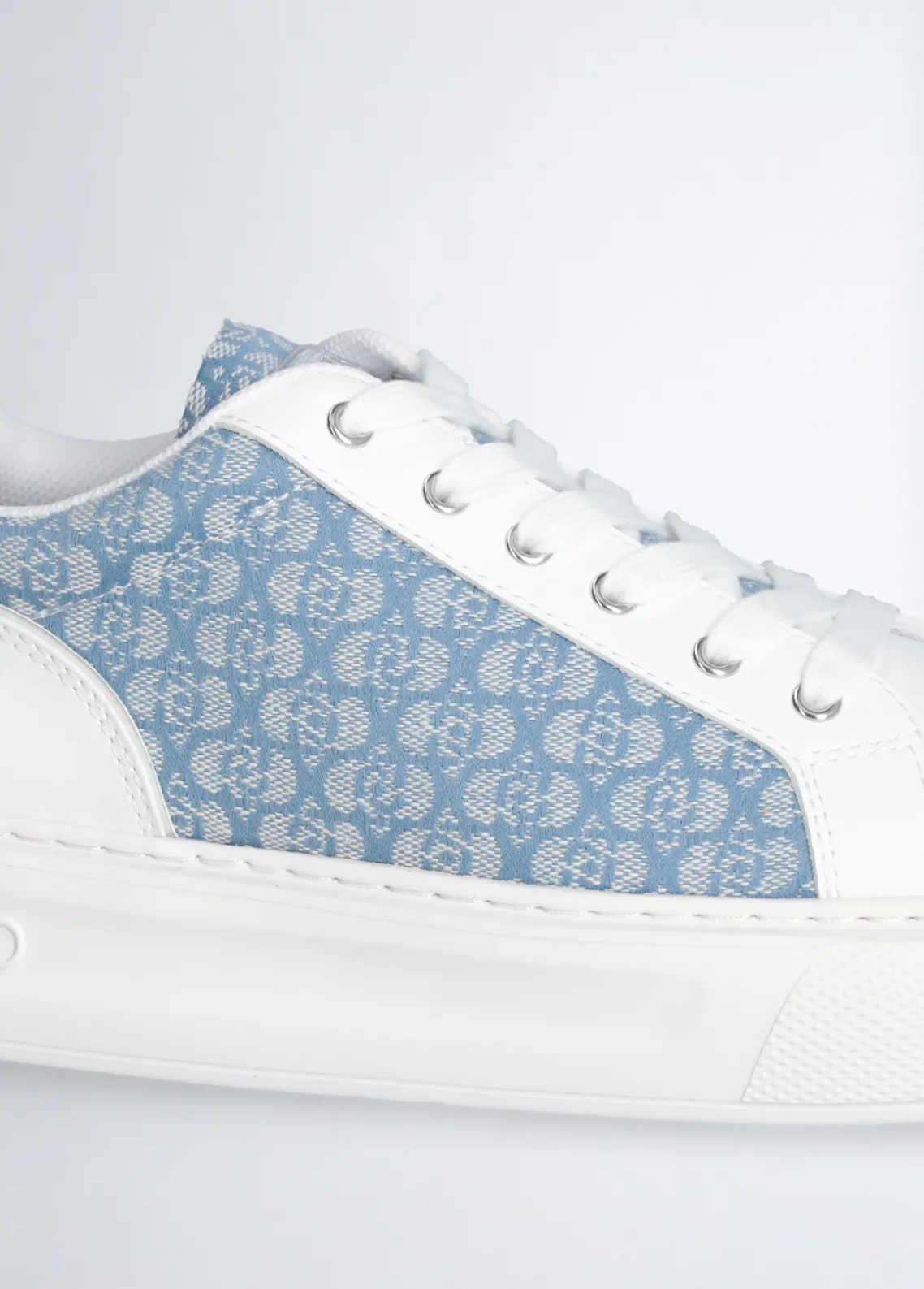Liu Jo Zapatillas de piel con monograma-Mujer Sneakers