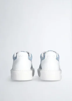 Liu Jo Zapatillas de piel con monograma-Mujer Sneakers