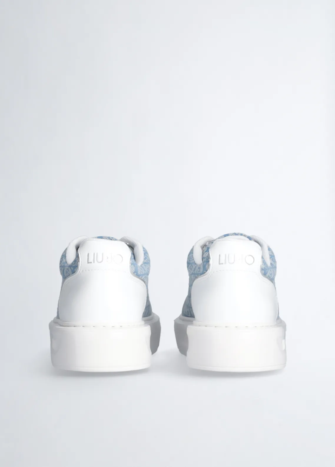 Liu Jo Zapatillas de piel con monograma-Mujer Sneakers