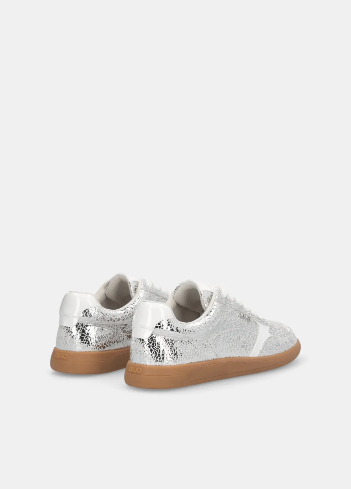 Liu Jo Zapatillas de piel craquelada laminada-Mujer Sneakers