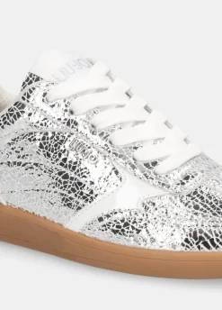 Liu Jo Zapatillas de piel craquelada laminada-Mujer Sneakers