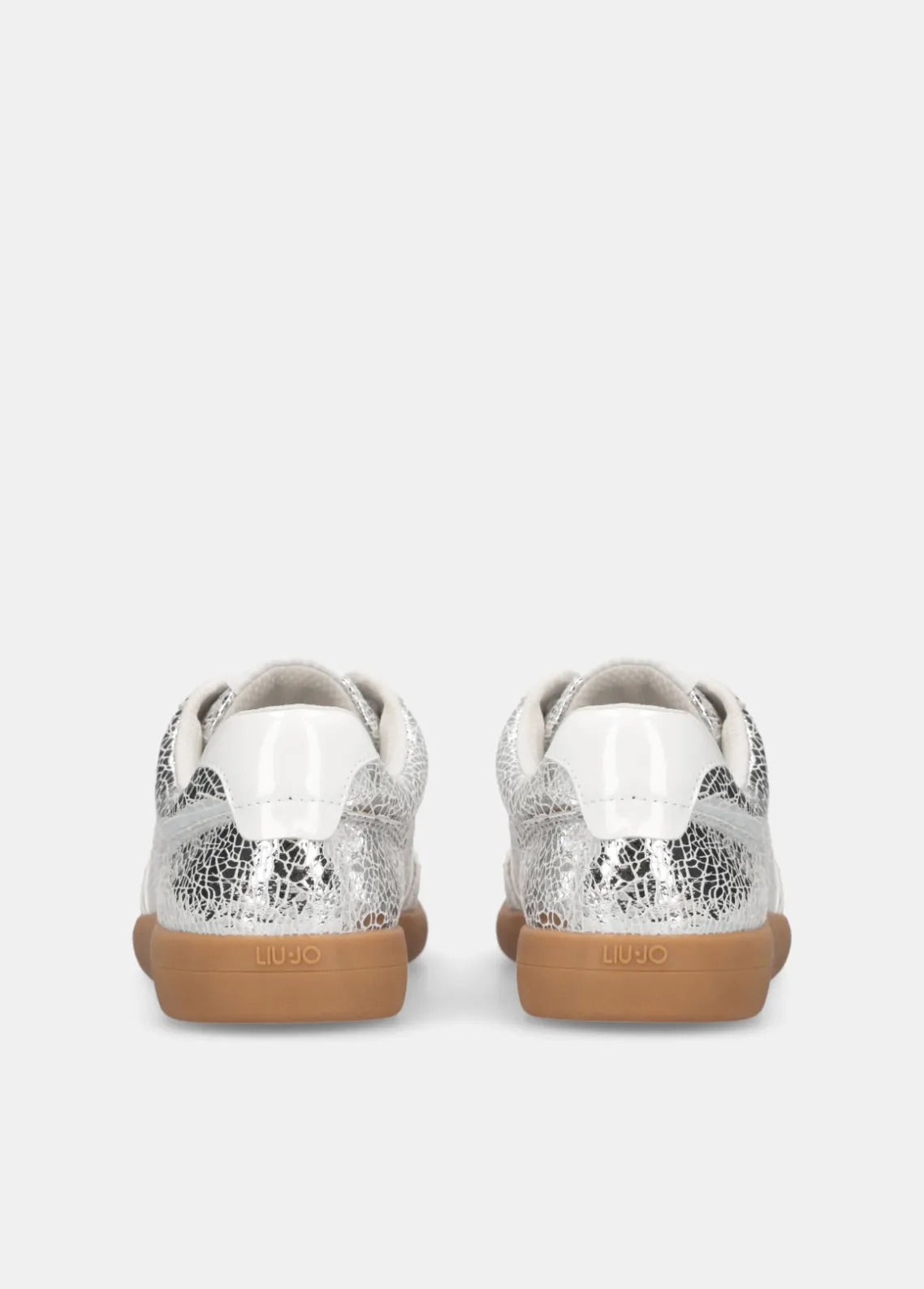 Liu Jo Zapatillas de piel craquelada laminada-Mujer Sneakers