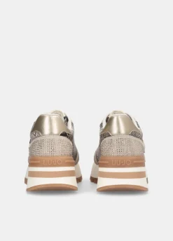 Liu Jo Zapatillas de piel de serpiente con strass-Mujer Sneakers