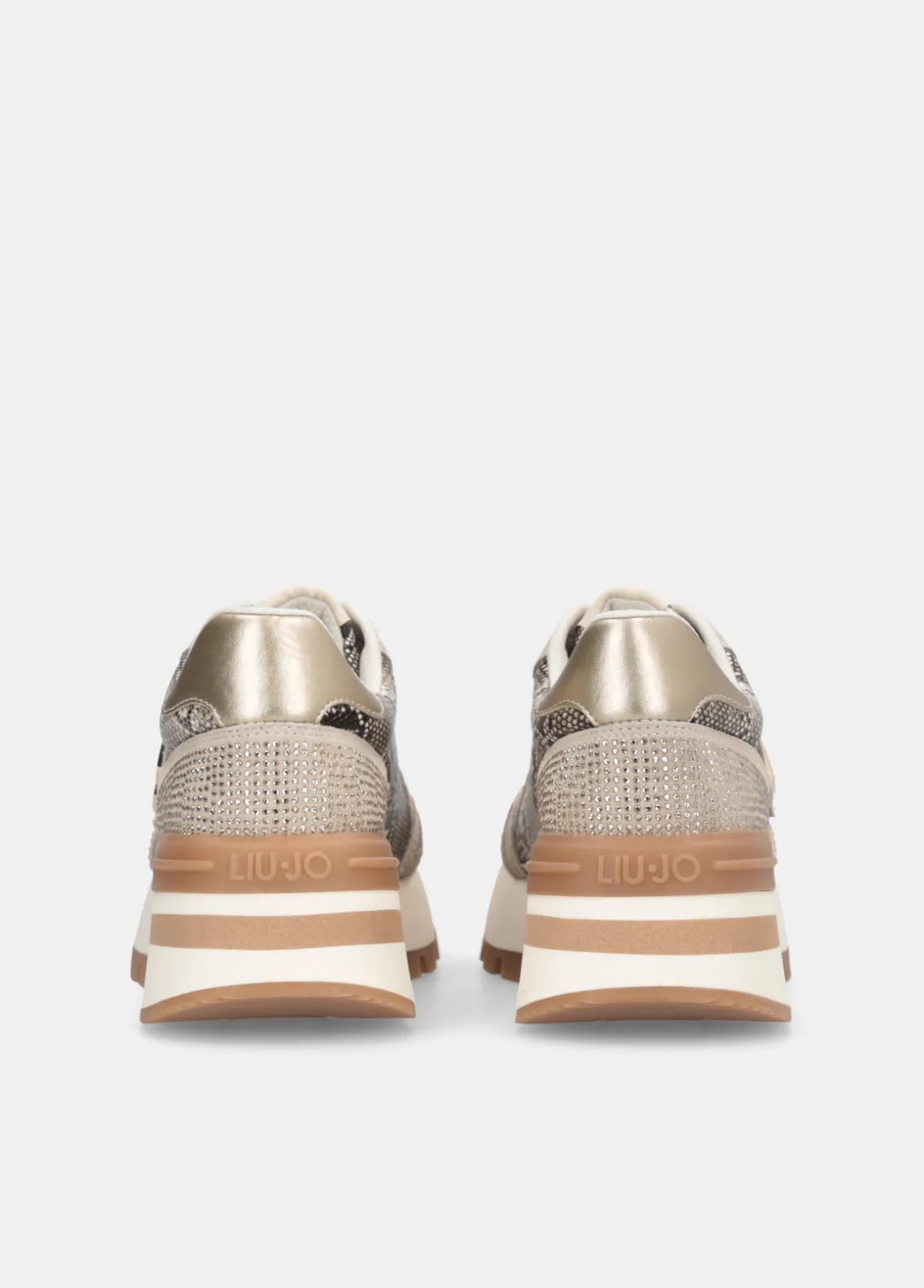 Liu Jo Zapatillas de piel de serpiente con strass-Mujer Sneakers