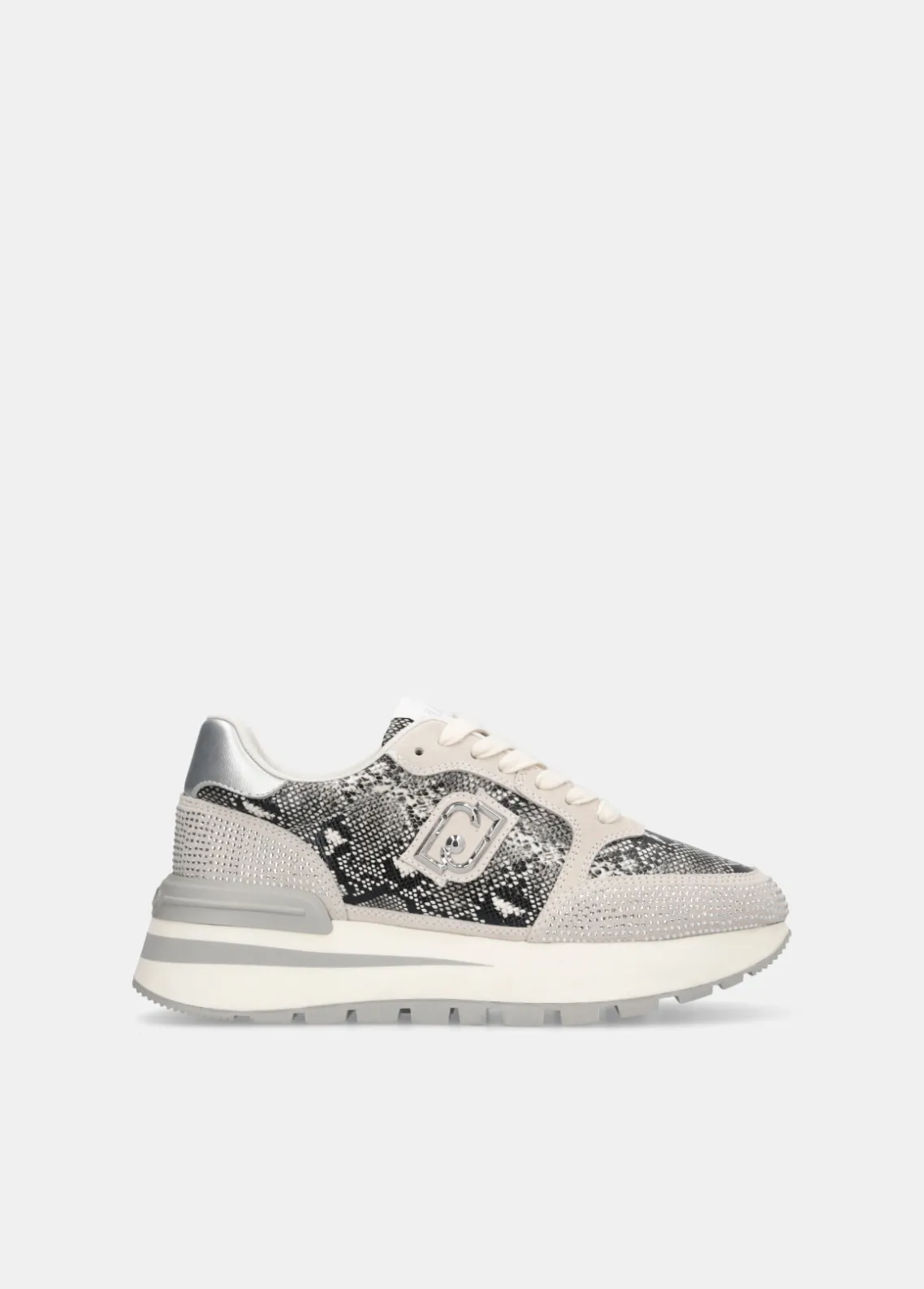 Liu Jo Zapatillas de piel de serpiente con strass-Mujer Sneakers