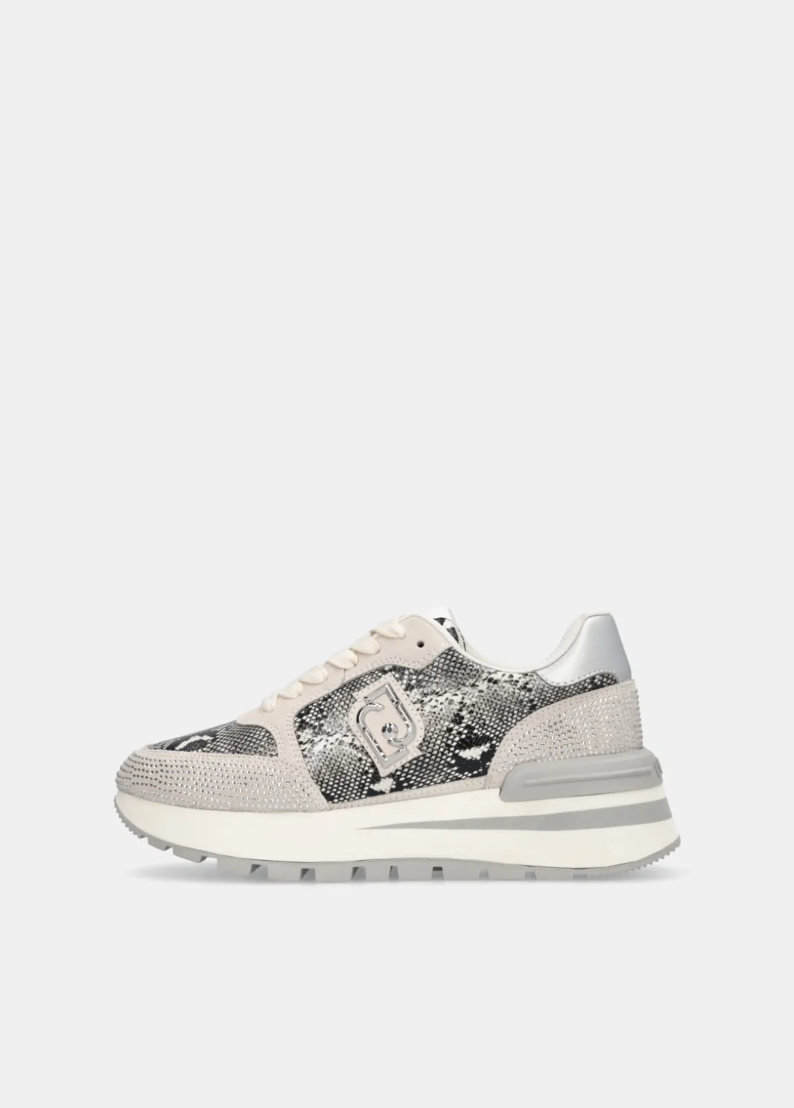 Liu Jo Zapatillas de piel de serpiente con strass-Mujer Sneakers