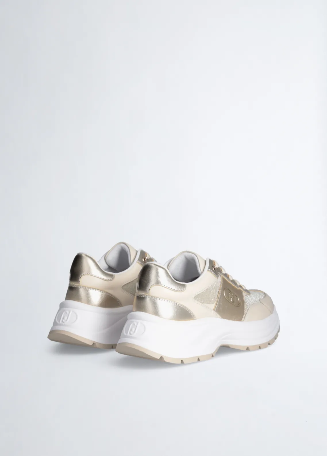 Liu Jo Zapatillas de piel y lúrex-Mujer Sneakers
