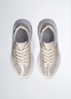 Liu Jo Zapatillas de piel y lúrex-Mujer Sneakers