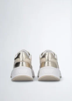Liu Jo Zapatillas de piel y lúrex-Mujer Sneakers