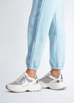 Liu Jo Zapatillas de piel y lúrex-Mujer Sneakers