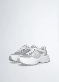 Liu Jo Zapatillas de piel y lúrex-Mujer Sneakers
