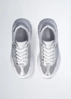 Liu Jo Zapatillas de piel y lúrex-Mujer Sneakers