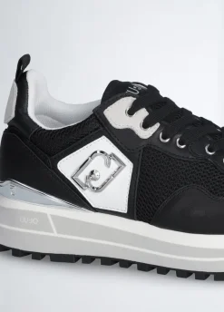 Liu Jo Zapatillas de piel y malla con plataforma-Mujer Sneakers