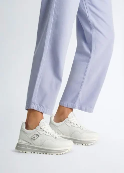 Liu Jo Zapatillas de piel y malla con plataforma-Mujer Sneakers