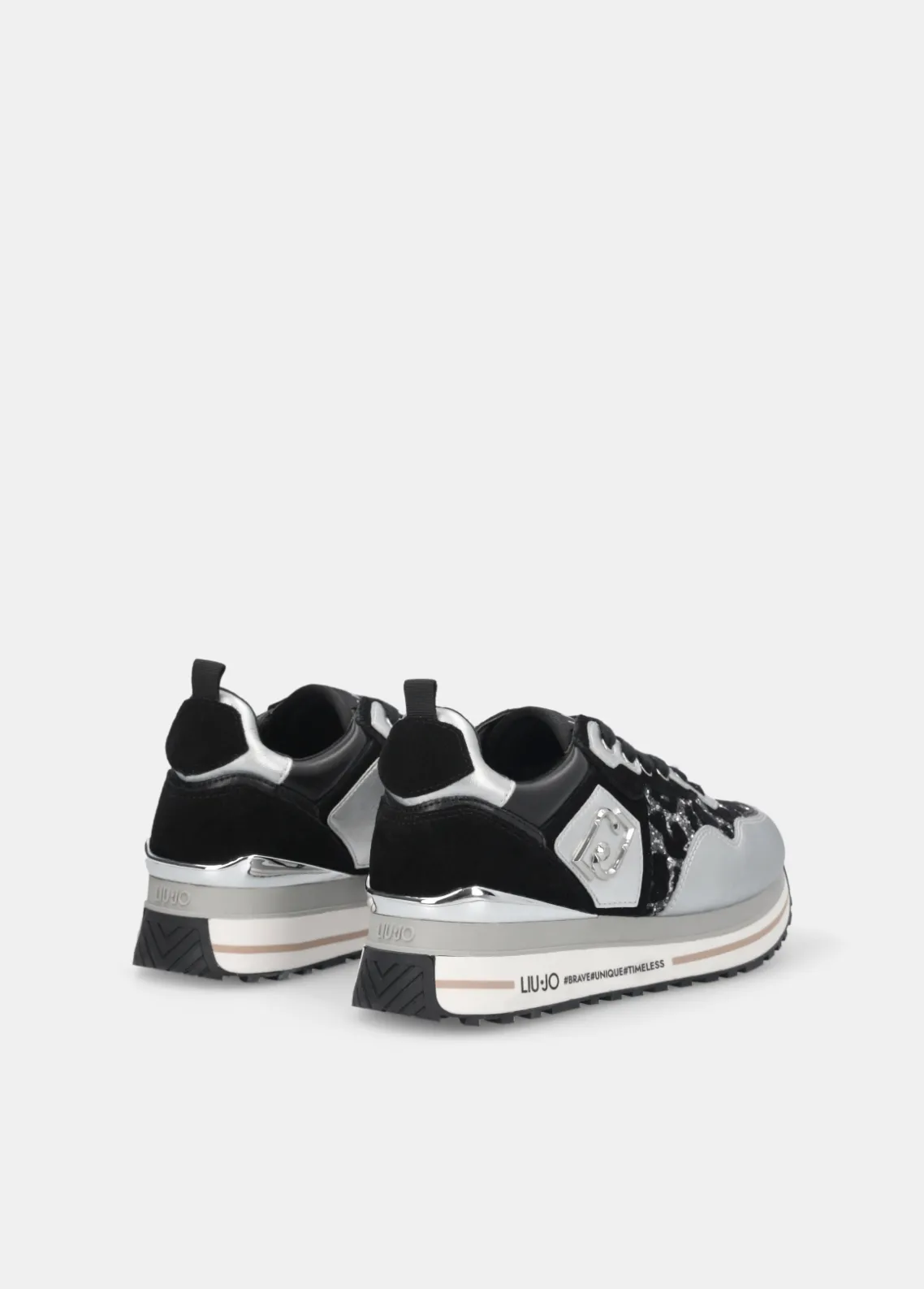 Liu Jo Zapatillas de plataforma con brillos de estampado animal-Mujer Sneakers