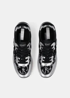 Liu Jo Zapatillas de plataforma con brillos de estampado animal-Mujer Sneakers