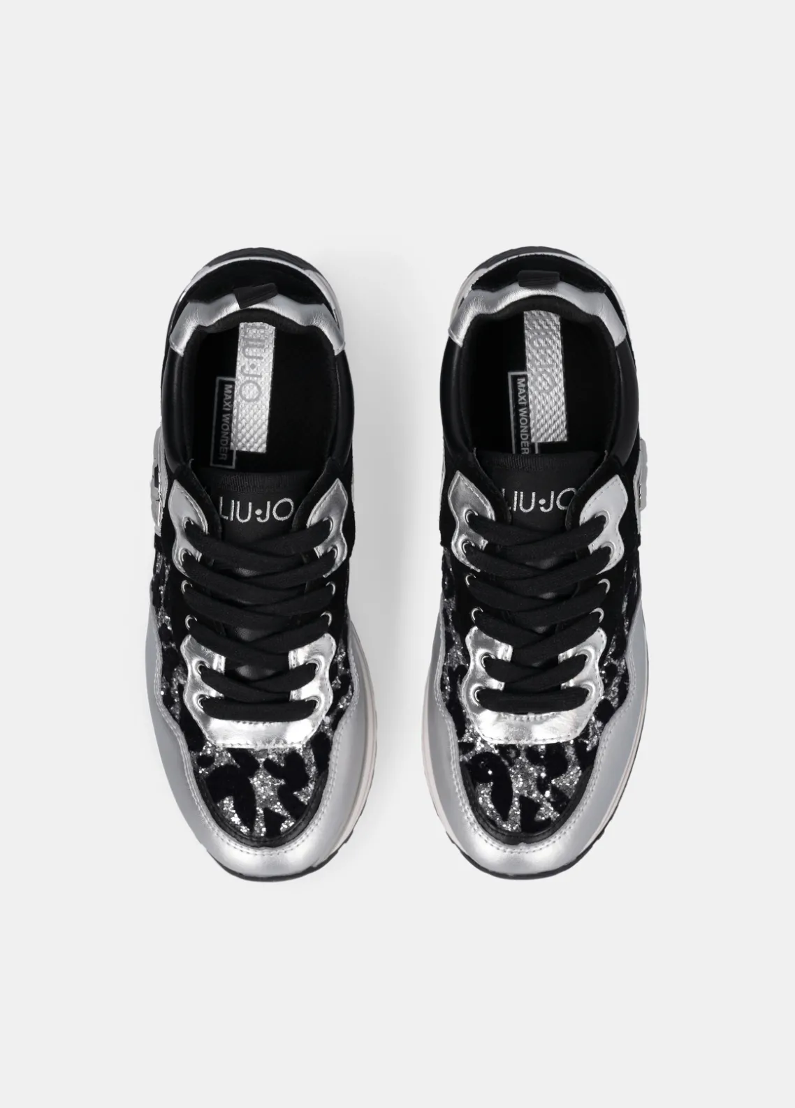 Liu Jo Zapatillas de plataforma con brillos de estampado animal-Mujer Sneakers
