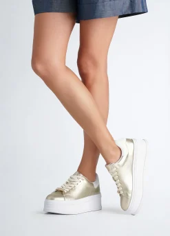 Liu Jo Zapatillas deportivas de plataforma en cuero-Mujer Sneakers