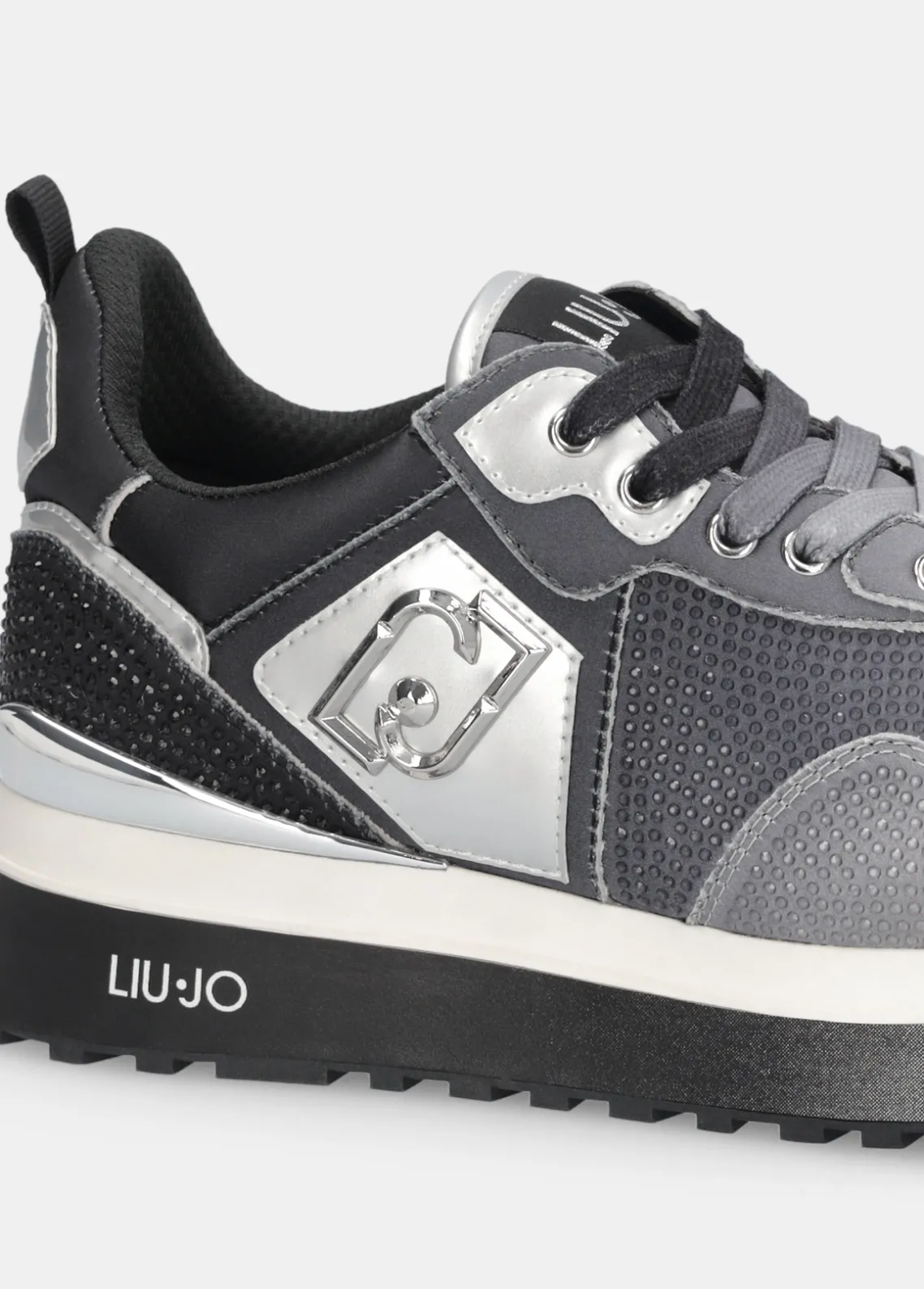 Liu Jo Zapatillas totalmente de strass con plataforma-Mujer Sneakers