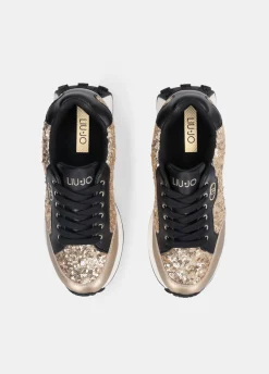 Liu Jo Zapatillas totalmente de lentejuelas-Mujer Sneakers