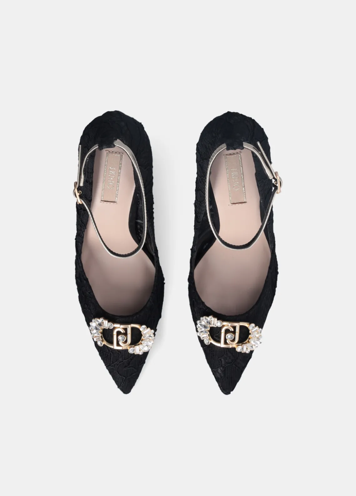 Liu Jo Zapatos de salón de encaje con logotipo de pedrería-Mujer Zapatos De Salón